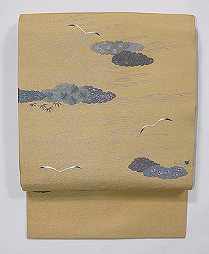 波にかもめ名古屋帯