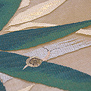 笹にカタツムリ名古屋帯 質感・風合