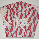 矢羽根にユリの染め名古屋帯 帯裏