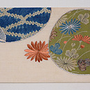 江戸裂散らし 団扇の夏帯　前中心