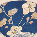 江戸裂散らし 団扇の夏帯　質感・風合