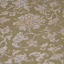 龍村製  中牡丹文鈍子(どんす)丸帯　質感・風合