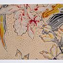 蘭の名古屋帯 皆川月華作 前中心