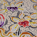 蘭の名古屋帯 皆川月華作 質感・風合