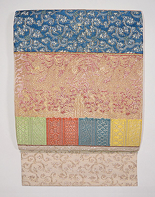 龍村平蔵製「金襴手龍文」開き名古屋帯