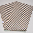 白地に縞木綿の名古屋帯 帯裏