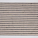 白地に縞木綿の名古屋帯 前中心