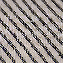 白地に縞木綿の名古屋帯 質感・風合