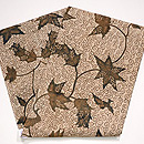 インドネシアロチャン布の名古屋帯　帯裏