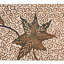 インドネシアロチャン布の名古屋帯　前中心