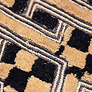 アフリカ・ラフィアの名古屋帯　質感・風合