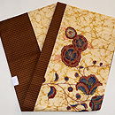 花唐草刺繍の名古屋帯 帯裏