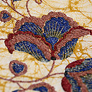 花唐草刺繍の名古屋帯 質感・風合