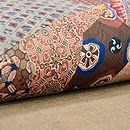 更紗と唐山切継名古屋帯 質感・風合