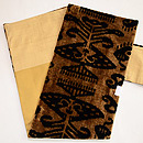 ウズベキスタン ビロードの名古屋帯　帯裏