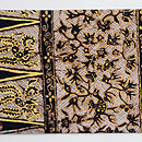 インドネシア金更紗の名古屋帯　質感・風合