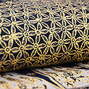 インドネシア金更紗の名古屋帯　質感・風合