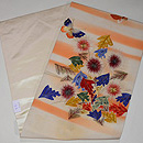 アザミと蝶刺繍名古屋帯 帯裏