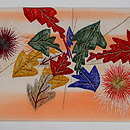 アザミと蝶刺繍名古屋帯 質感・風合