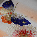 アザミと蝶刺繍名古屋帯 質感・風合