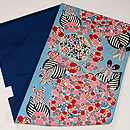 紫陽花と蝶紅型名古屋帯 帯裏