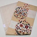 唐草丸紋様名古屋帯　帯裏