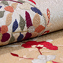 唐草丸紋様名古屋帯　質感・風合