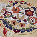 唐草丸紋様名古屋帯　質感・風合