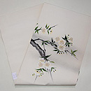 枝桜の図手描き名古屋帯　帯裏