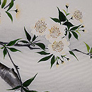 枝桜の図手描き名古屋帯　質感・風合