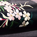 桜の寄せ切れ名古屋帯　質感・風合