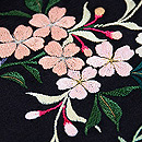 桜の寄せ切れ名古屋帯　質感・風合