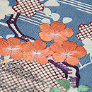 江戸裂かな文字と極市松接ぎ名古屋帯　質感・風合