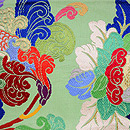 龍村平蔵製 「大智唐草錦」 袋帯　前柄