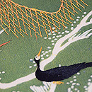 網干(あぼし)と鵜飼い江戸裂名古屋帯 質感・風合