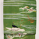 網干(あぼし)と鵜飼い江戸裂名古屋帯 別柄お太鼓