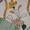 こうけち織と江戸裂接ぎ名古屋帯 質感・風合