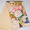 百花繚乱吊り花籠刺繍袋帯 帯裏