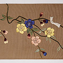 枝垂桜に御籤名古屋帯　質感・風合