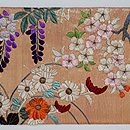 野の四季花々刺繍名古屋帯　質感・風合