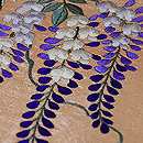 野の四季花々刺繍名古屋帯　質感・風合