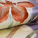 杜若(かきつばた)刺繍名古屋帯 質感・風合