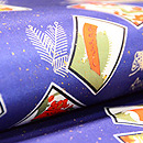 花札の染め名古屋帯　質感・風合