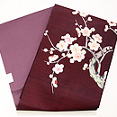 梅樹の刺繍名古屋帯　帯裏