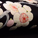 梅樹の刺繍名古屋帯　質感・風合