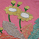 たんぽぽの絽刺し帯　質感・風合