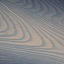 熊谷好博士作　水色杢目の帯　質感・風合