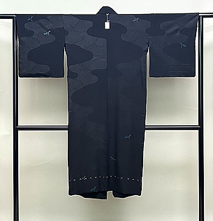 紋錦紗の単衣コート