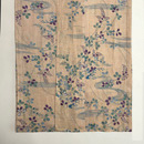 白茶地萩の麻小紋　上前