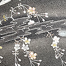 江戸小紋に枝垂れ桜の付下